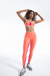 CORSAGE LEGGINGS - PEACH